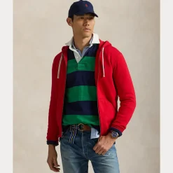 Polo Ralph Lauren Miehet Vetoketjuhuppari Hood LongSleeveKnit Punainen