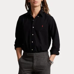 Polo Ralph Lauren miesten kauluspaita Long Sleeve Sport Shirt, musta