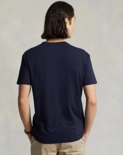 Polo Ralph Lauren Miesten T-Paita, SHORT SLEEVE-T-SHIRT NOS Tummansininen