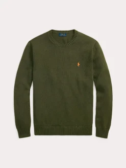 Polo Ralph Lauren Miesten Neulepusero, LONG SLEEVE-SWEATER Khaki