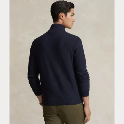 Polo Ralph Lauren miesten neule, POLO HALF ZIP Tummansininen