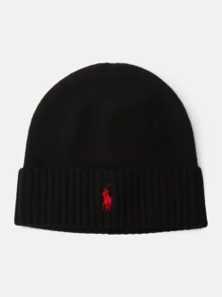 Polo Ralph Lauren Miesten Pipo, SIGNATURE PONY WOOL BEANIE Musta
