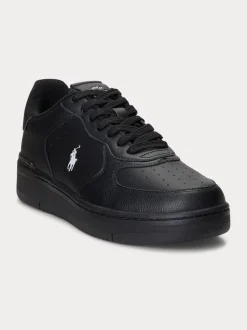 Polo Ralph Lauren Miesten Kengät, MASTERS CRT-SNEAKERS-LOW TOP LACE NAVY WHITE Musta