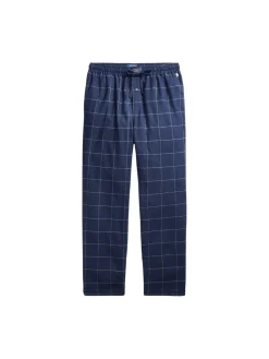 Polo Ralph Lauren miesten pyjamahousut K PJ Pant Sleep Bottom, sininen ruutu