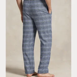 Polo Ralph Lauren miesten pyjamahousur Cotton Flannel Pajama Pant, sininen ruutu
