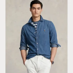 Polo Ralph Lauren miesten kauluspaita, DENIM SHIRT Indigo