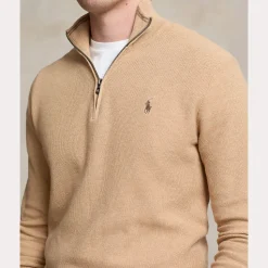 Polo Ralph Lauren miesten neule, POLO HALF ZIP Beige
