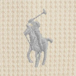 Polo Ralph Lauren miesten huppari Long Sleeve Knit Pullover Hoodie, luonnonvalkoinen