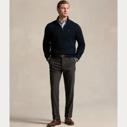 Polo Ralph Lauren miesten neulepusero Cotton Cable LS Driver Half Zip Pullover, tummansininen