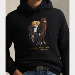 Polo Ralph Lauren miesten huppari Polo Bear Fleece Hoodie, musta