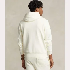 Polo Ralph Lauren miesten huppari, LOOPBACK FLEECE HOODIE Luonnonvalkoinen