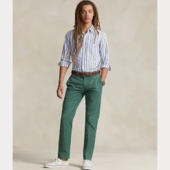 Polo Ralph Lauren miesten kauluspaita, LONG SLEEVE-SPORT SHIRT Sininen Kuosi