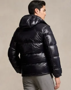Polo Ralph Lauren Miesten Untuvatakki, THE GORHAM GLOSSED DOWN JACKET Musta