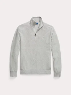 Polo Ralph Lauren miesten neule, POLO HALF ZIP Vaaleanharmaa