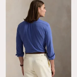 Polo Ralph Lauren Miesten Kauluspaita, FEATHERWEIGHT MESH SHIRT Keskisininen