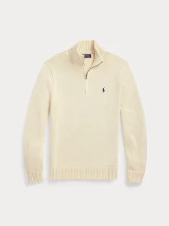 Polo Ralph Lauren miesten neule, COTTON HALF ZIP PULLOVER Kerma
