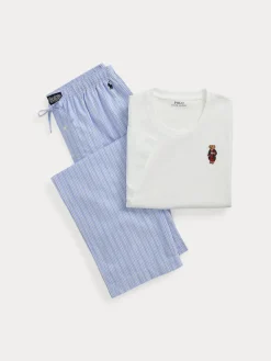 Polo Ralph Lauren miesten pyjama SHORT SLEEP PYJAMA SLEEP SET BEAR, sininen