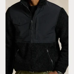 Polo Ralph Lauren miesten teddytakki Long Sleeve Full Zip, musta