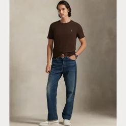 Polo Ralph Lauren miesten t-paita Short Sleeve T Shirt, tummanruskea