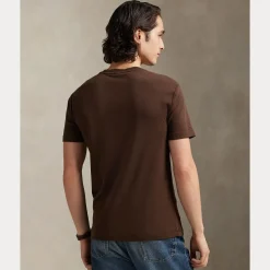 Polo Ralph Lauren miesten t-paita Short Sleeve T Shirt, tummanruskea