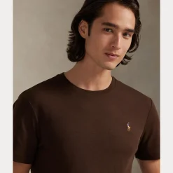 Polo Ralph Lauren miesten t-paita Short Sleeve T Shirt, tummanruskea