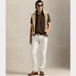 Polo Ralph Lauren miesten pikeepaita POLO PIKEE CUSTOM SLIM, tummanruskea