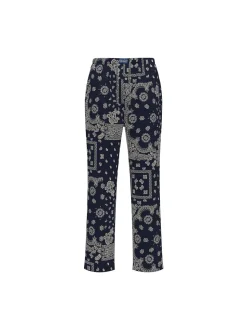 Polo Ralph Lauren miesten pyjamahousut K Cotton Sleep Bottom, musta kuosi