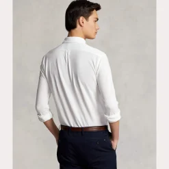 Polo Ralph Lauren Miesten Kauluspaita, FEATHERWEIGHT MESH SHIRT Valkoinen