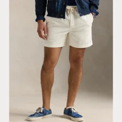 Polo Ralph Lauren miesten shortsit, POLO CORDUROY SHORTS Valkoinen