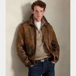 Polo Ralph Lauren miesten neule Cotton Half Zip Pullover, beige