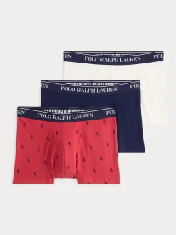 Polo Ralph Lauren miesten bokserit, CLASSIC TRUNK 3-PACK COTTON Ei Värikoodia