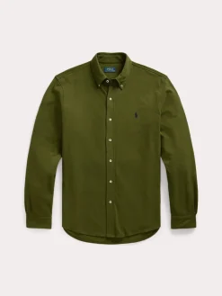 Polo Ralph Lauren Miesten Kauluspaita, FEATHERWEIGHT MESH SHIRT Vihreä