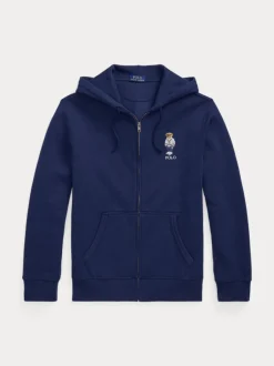 Polo Ralph Lauren miesten huppari, POLO BEAR FLEECE FULL ZIP HOODIE Tummansininen