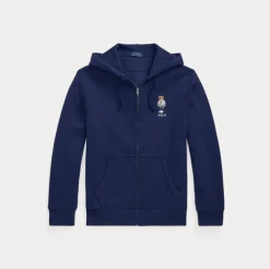 Polo Ralph Lauren miesten huppari, POLO BEAR FLEECE FULL ZIP HOODIE Tummansininen