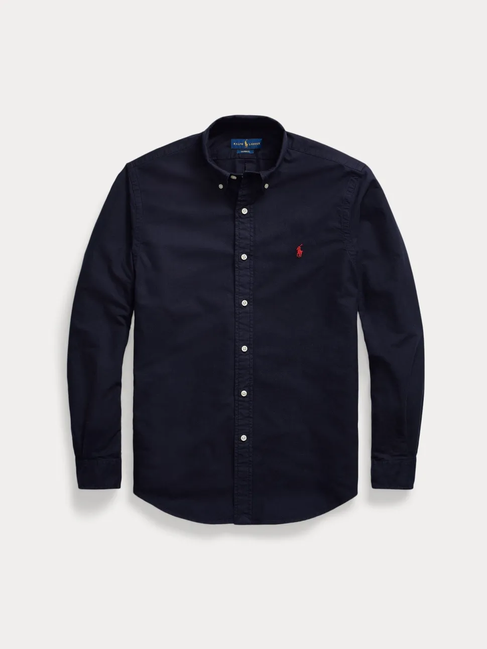 Polo Ralph Lauren miesten kauluspaita Custom Fit Carment-dyed Oxford Shirt, tummansininen