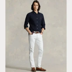 Polo Ralph Lauren miesten kauluspaita Custom Fit Carment-dyed Oxford Shirt, tummansininen