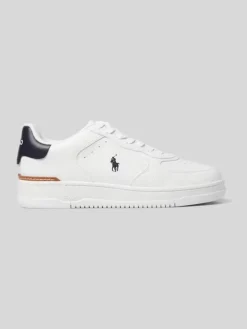 Polo Ralph Lauren Miesten Kengät, MASTERS CRT-SNEAKERS-LOW TOP LACE NAVY WHITE Valkoinen