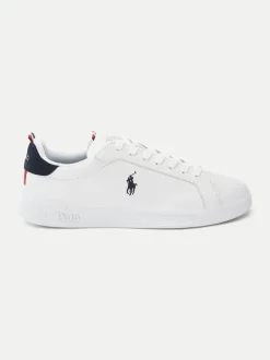 Polo Ralph Lauren Miesten Kengät, HRT CT II-SNEAKERS-LOW TOP LACE Valkoinen