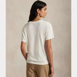 Polo Ralph Lauren naisten t-paita POLO BEAR, Luonnonvalkoinen