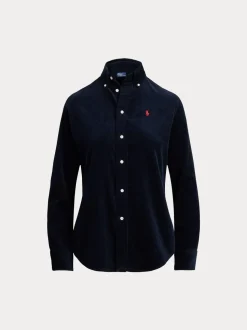 Polo Ralph Lauren naisten paita, WOVEN-SPORT SHIRT-SHIRT Tummansininen