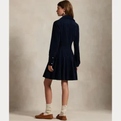 Polo Ralph Lauren naisten mekko, WOVWN SHIRT DRESS Tummansininen