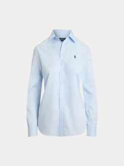 Polo Ralph Lauren naisten paitapusero, WOVEN-SPORT SHIRT-SHIRT Vaaleansininen