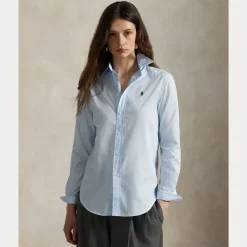 Polo Ralph Lauren naisten paitapusero, WOVEN-SPORT SHIRT-SHIRT Vaaleansininen