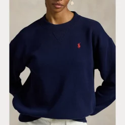 Polo Ralph Lauren naisten collegepaita Fleece Crewneck, tummansininen