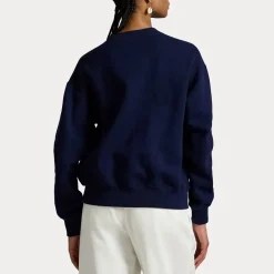 Polo Ralph Lauren naisten collegepaita Fleece Crewneck, tummansininen