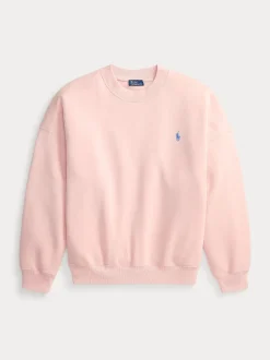 Polo Ralph Lauren naisten collegepusero Knit Pullover Sweatshirt, vaaleanpunainen