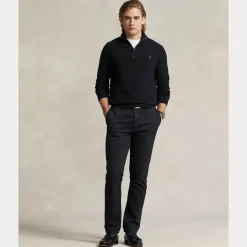 Polo Ralph Lauren puolivetoketjullinen neule, POLO HALF ZIP Musta