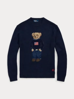 Polo Ralph Lauren unisex neulepusero Polo Bear, Tummansininen