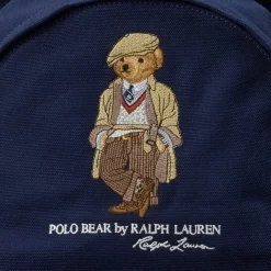 Polo Ralph Lauren Unisex reppy Polo bear Canvas Backbag, tummansininen