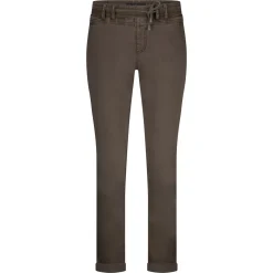 Red Button naisten housut, TESSY SLUBTWILL Tummanruskea